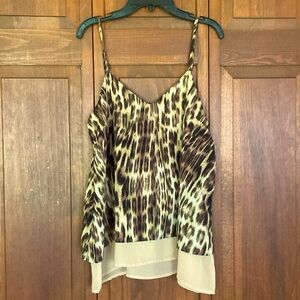 Bar III Leopard Print Tank Top~Medium~Like New!